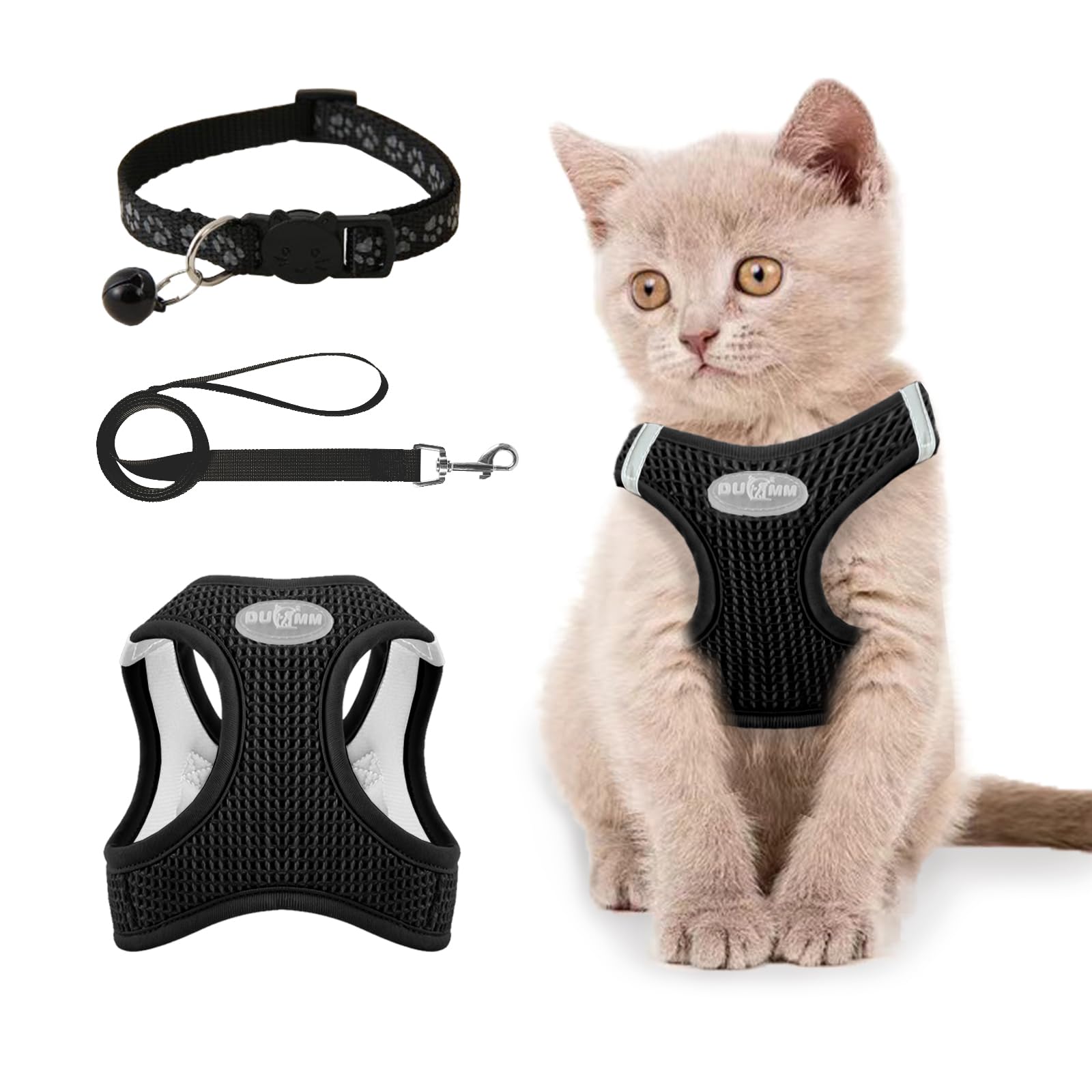 Muecleao Cat Harness and Lead Set