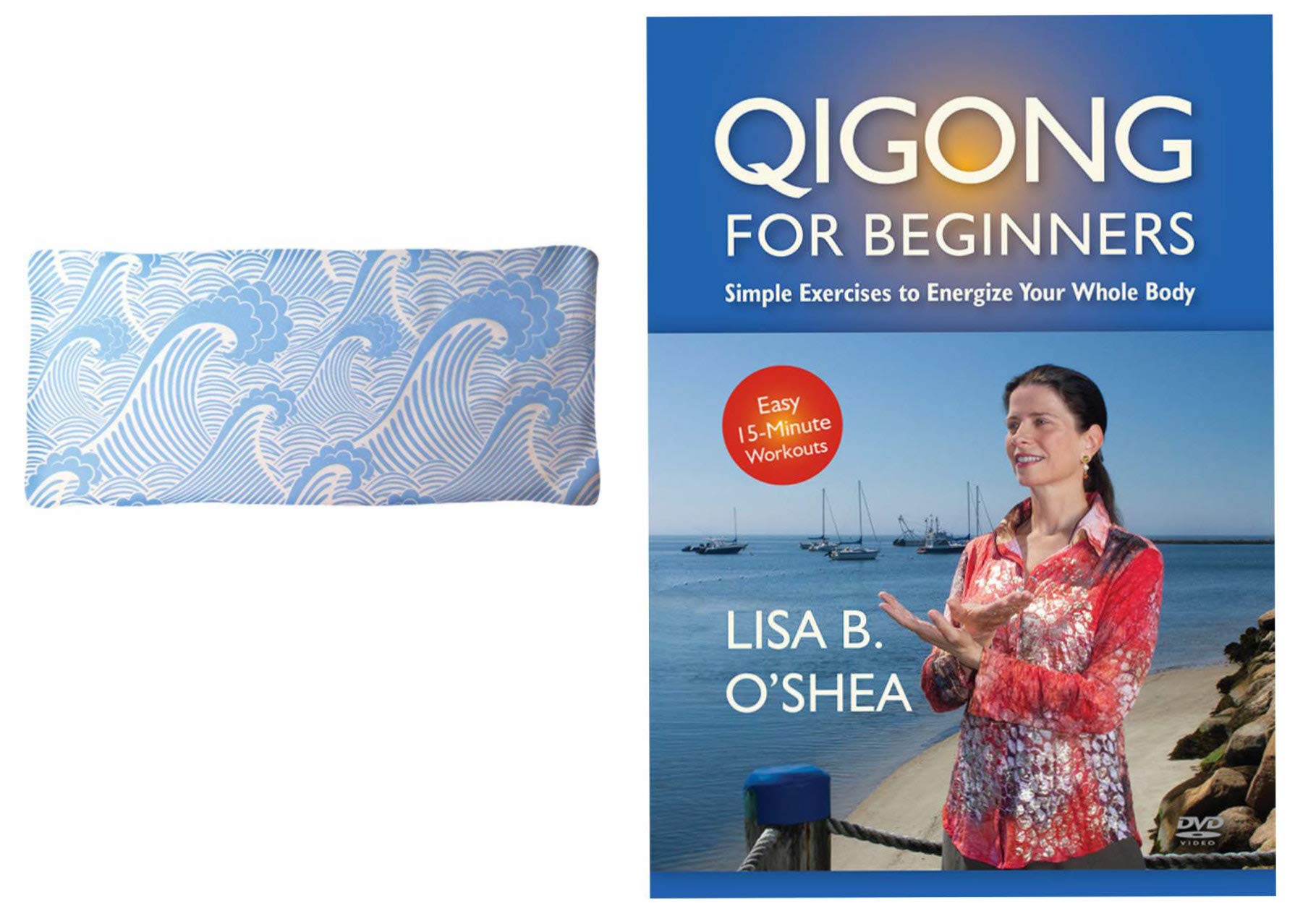 Bundle: Lavender Eye Pillow and Qigong DVD Fragrance Kit (Lisa O'shea Fragrance Qigong DVD/Organic Cotton Sleep Mask) Qigong is Moving Meditation