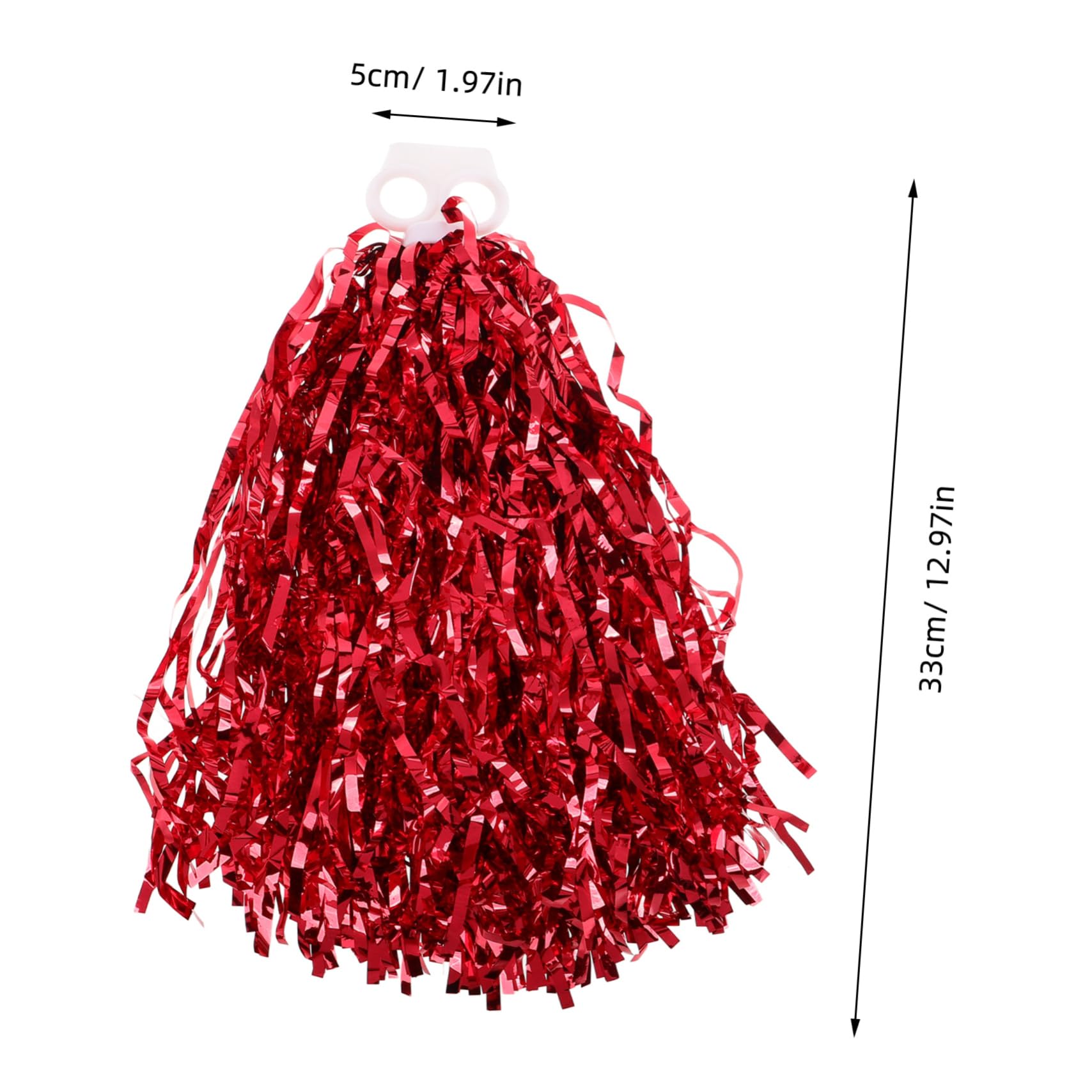 Mipcase Cheerleaders Pompoms Bulk Pack 10pcs Bright Pom Poms Ideal for Dance Cheerleading Sports School Festivals Comfortable Grip