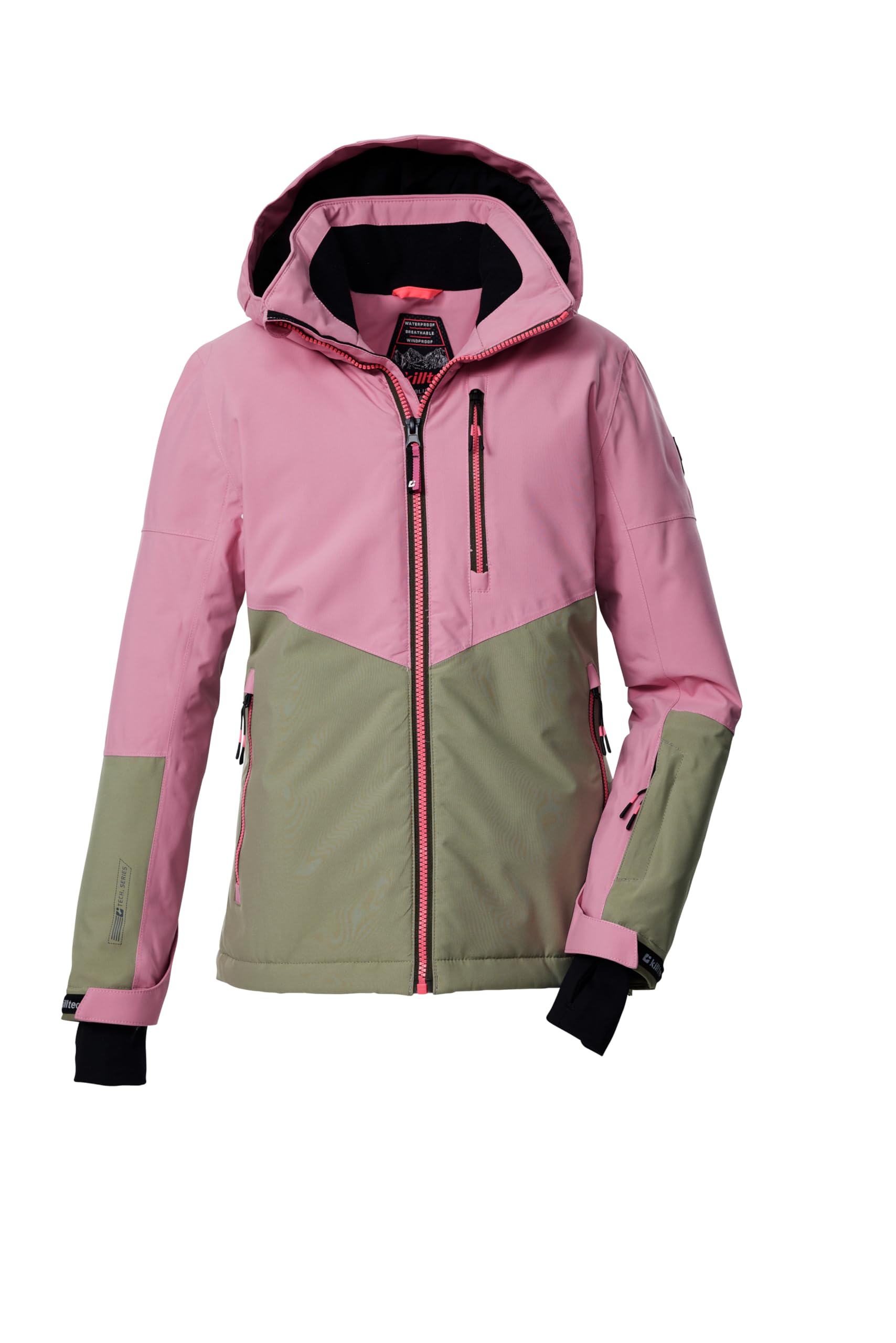 Killtec Ksw 207 Grls Ski Jckt Chaqueta de esquí/chaqueta funcional con capucha y protección contra la nieve Niñas