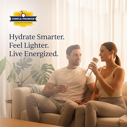 Miniatura 8 de Simple Promise ElectroSlim - Polvo de electrolitos sin azúcar para hidratación, con electrolitos esenciales, fórmula sin azúcar para el equilibrio