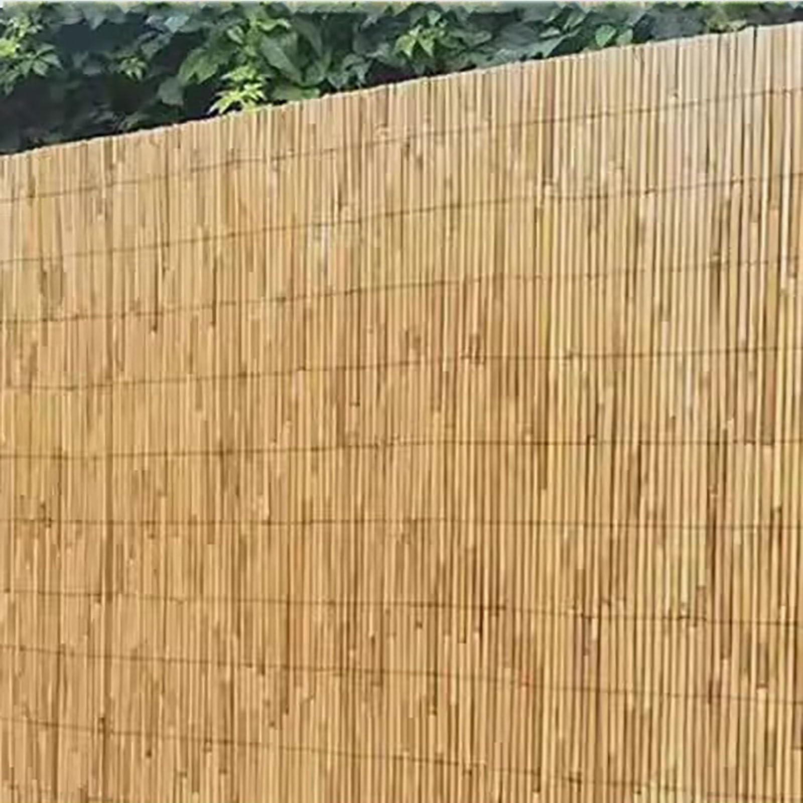 Valla Cañizo Natural De Bambú Divisor De Valla,Cañizo De Bambu Pelado De Privacidad Parasol Impermeable,Rollo De Caña para Valla Respetuoso del Medio Ambiente,para Jardín, Villa(180 x 600 cm (H x B))
