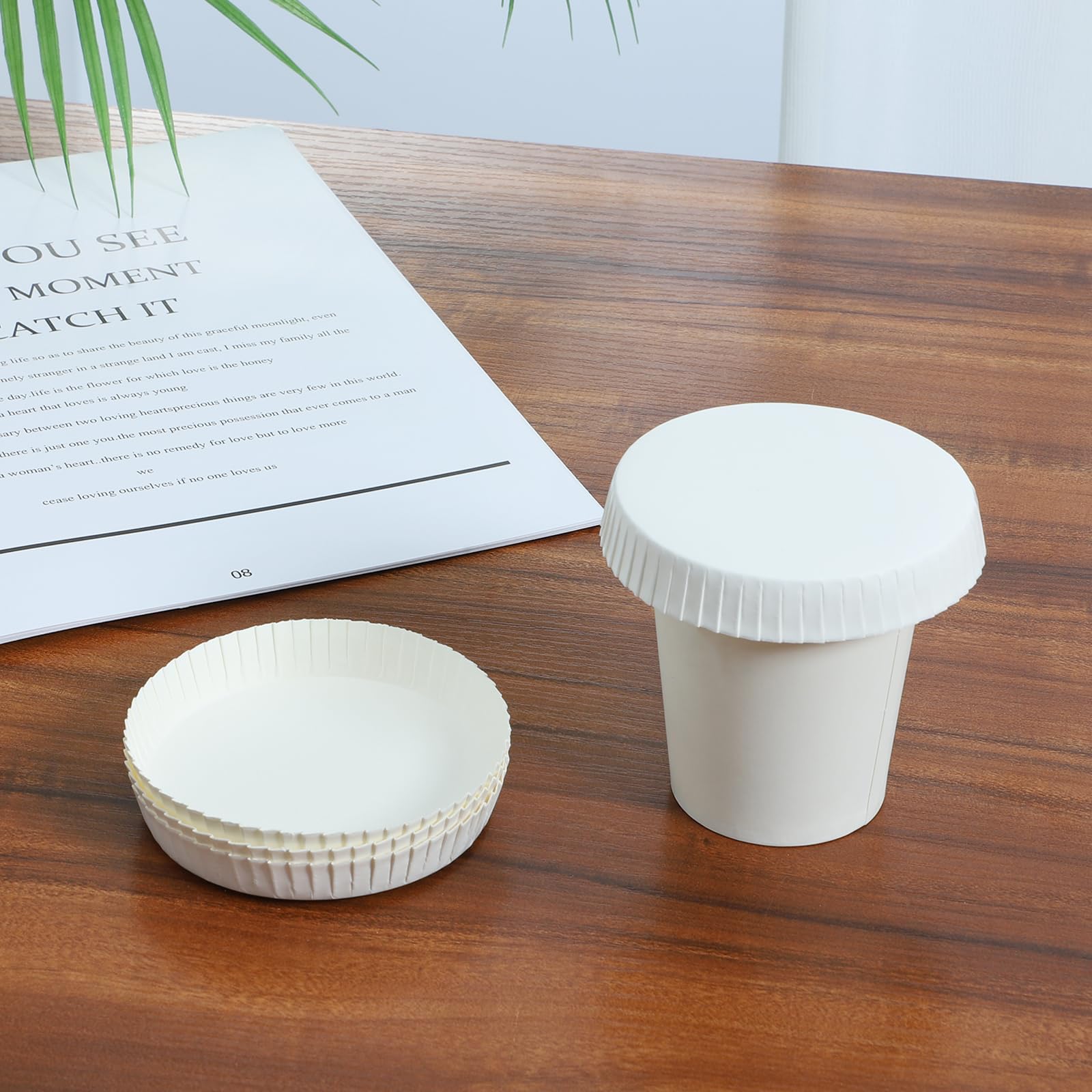 200pcs monouso tazza di carta copertura: riciclato bere coperchio tazza di caffè coperchio caldo tazza coperchio per caffè hotel KTV bar