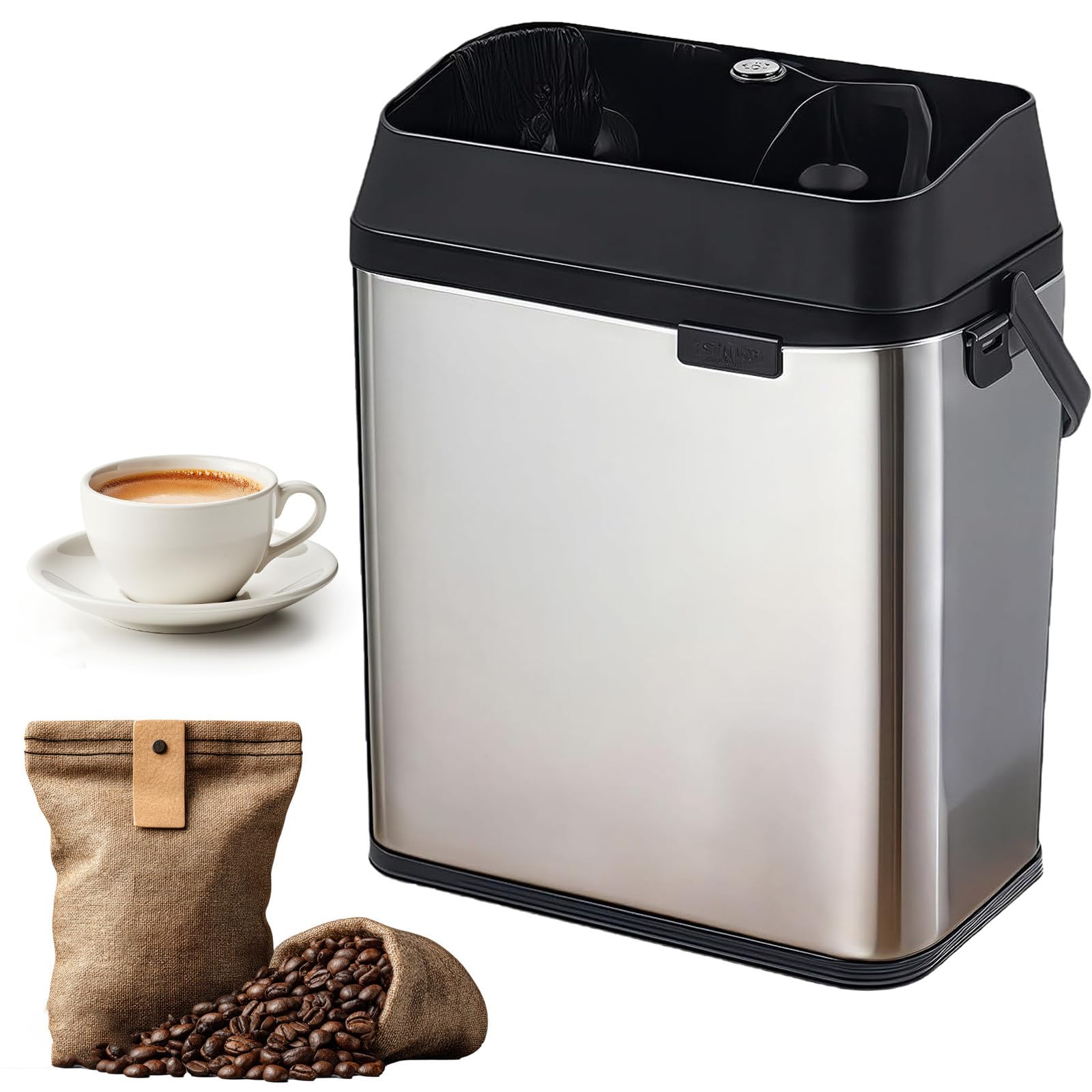 Accessoires Innovants pour Machines à Expresso, Nettoyeur de Porte-Filtre Expresso, avec Outils de Nettoyage 58 mm, pour Bar à Café à Domicile Silver