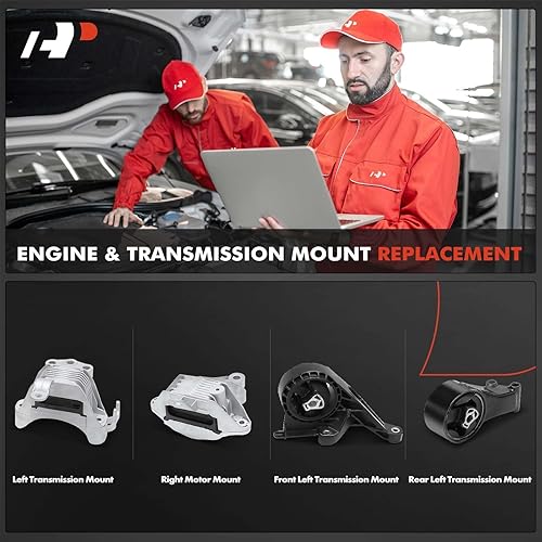 Miniatura 2 de A-Premium Juego de 4 soportes de motor y montaje de transmisión compatibles con Chevrolet Cruze 2011-2016, Cruze Limited 2016 y Buick Cascada