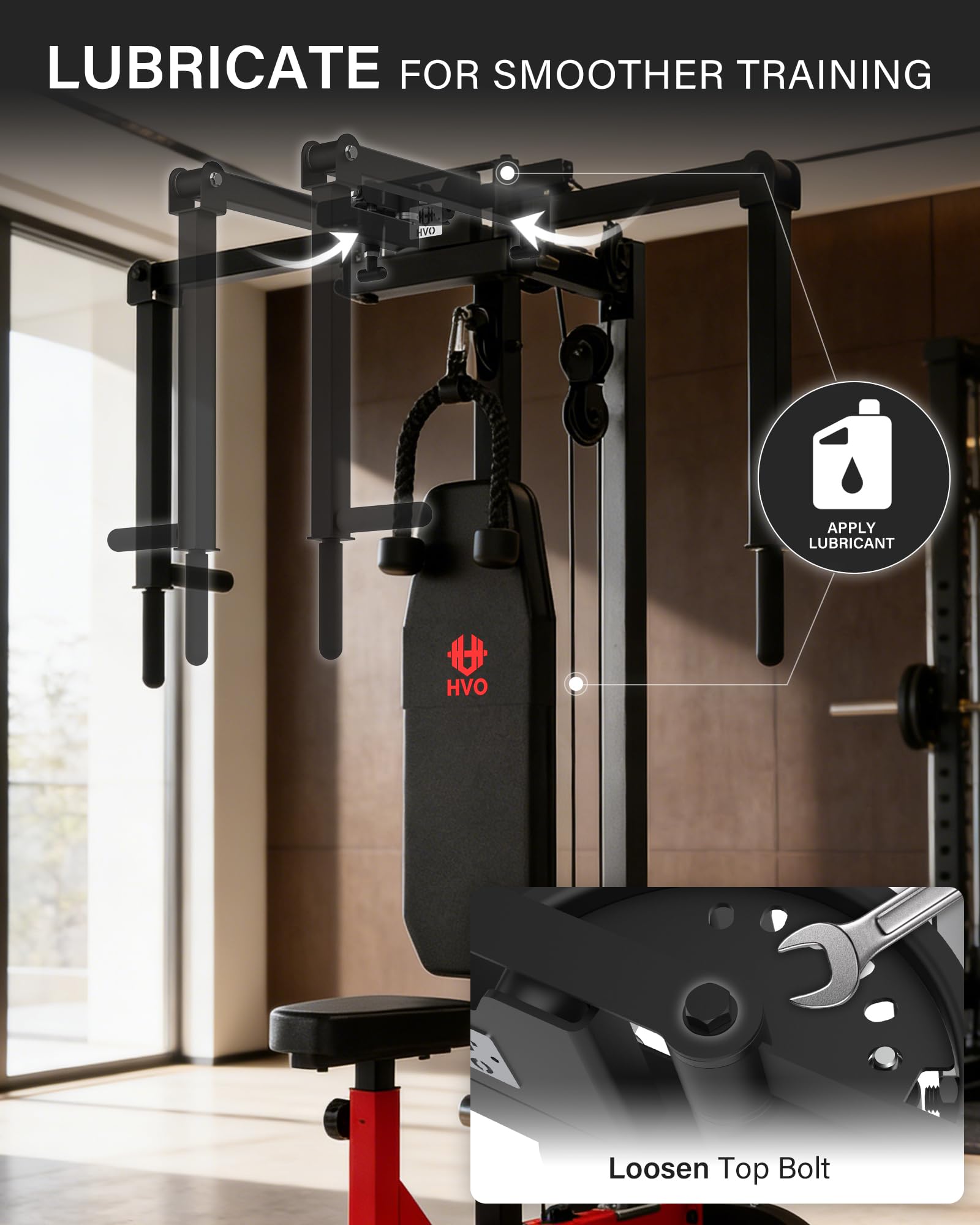 HVO Chest Fly Maschine 3 in 1 Brusttrainer Verstellbare Arme | Trainiert Brust und Rücken mit Fly und Reverse Fly Funktionen sowie individuell einstellbaren Armen für Zuhause