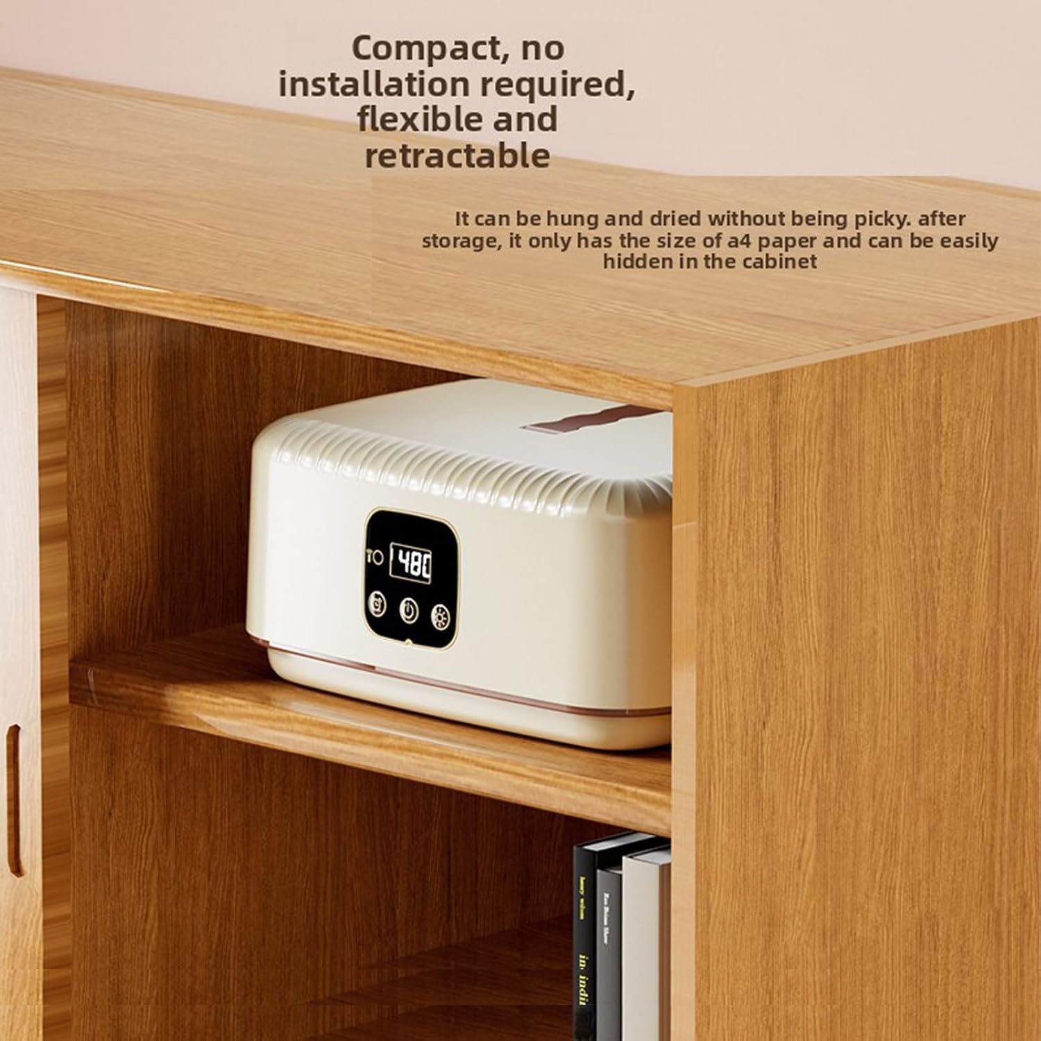 Portable dryer - suitable for apartments, RVs, travel, and dormitories, mini/compact dryer with adjustable timer, quiet and fast, worry free settings, 600W