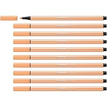 Stabilo Pen 68 – Pennarello Premium – Confezione da 10 – Arancione Pastello