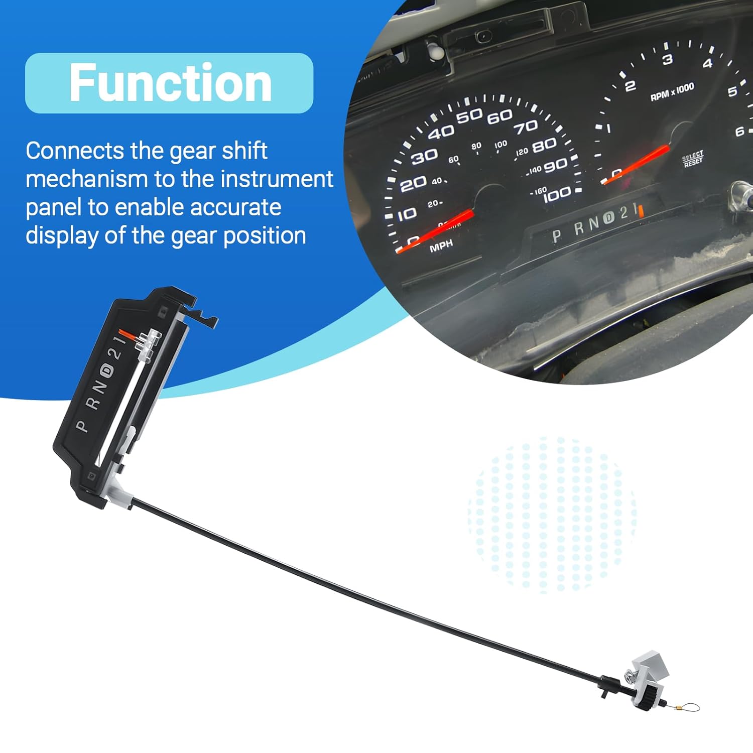 Gear Shift Indicator Cable Assembly Fits for 1999-2003 F250 Replace XL3Z-7A110-AA
