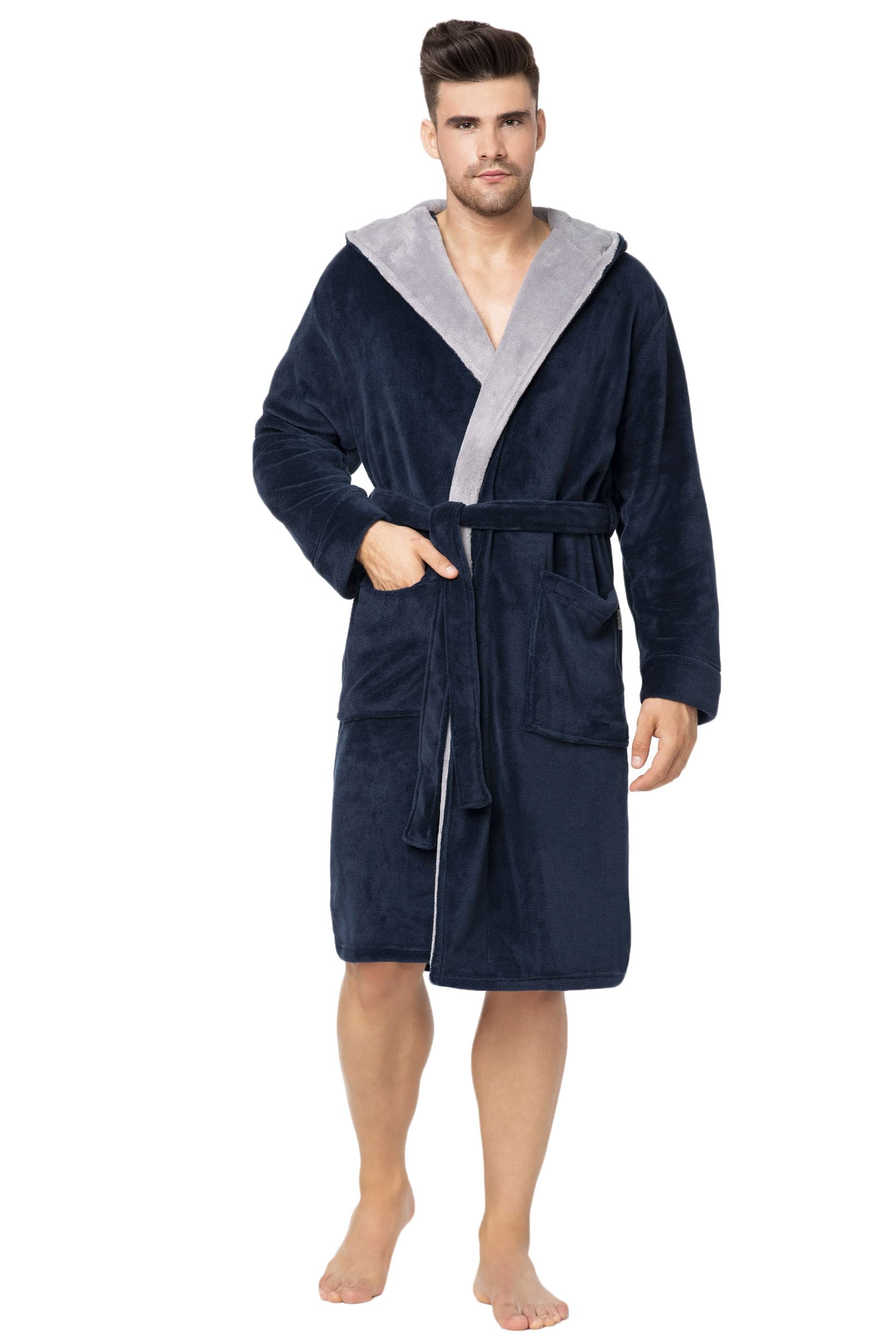 Envie - Adam - Albornoz con capucha para hombre