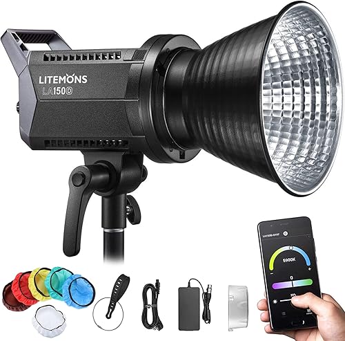 Miniatura 1 de Godox Litemons LA150D 190W Daylight LED Video Light, 5600K CRI 96+ TLCI 97+,