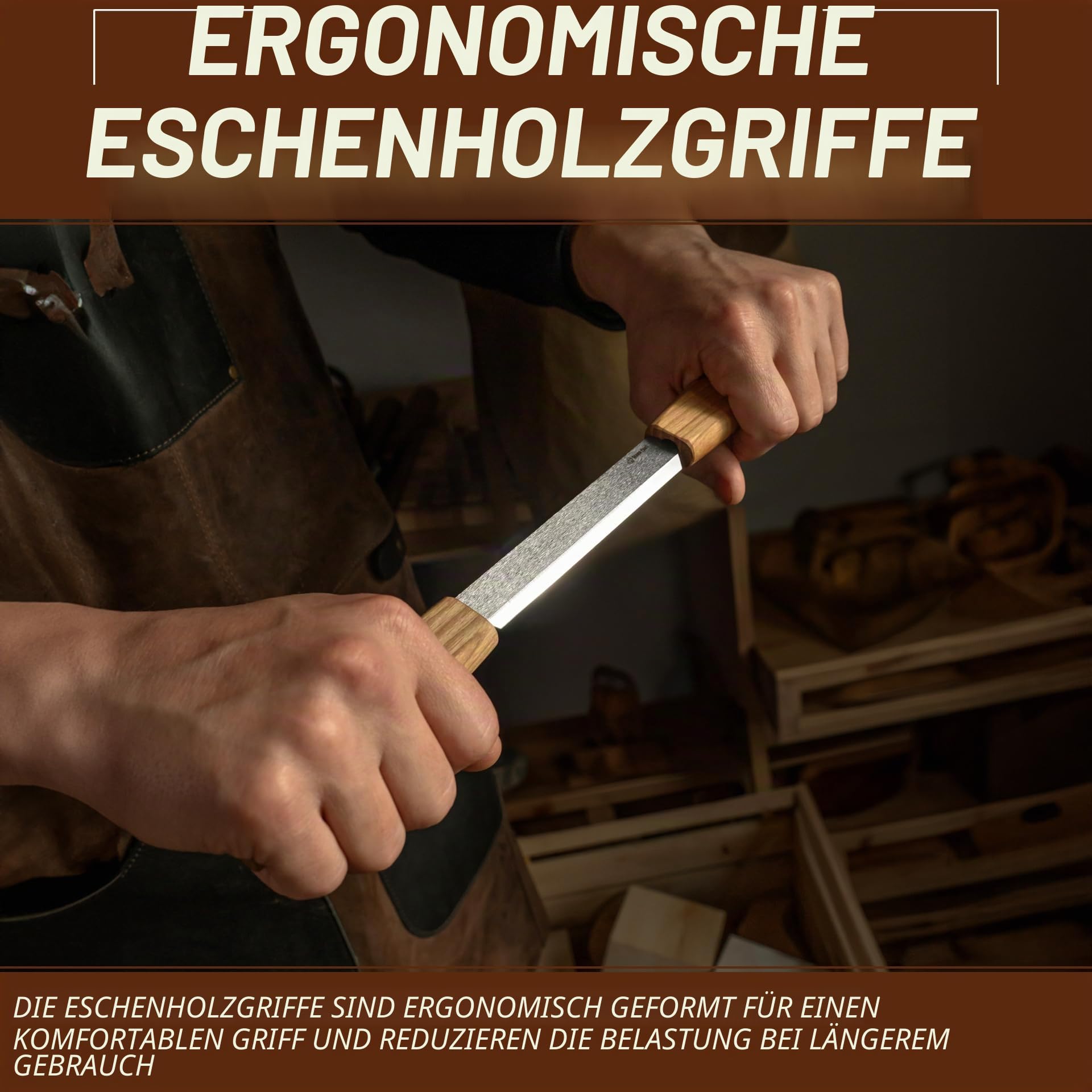 BeaverCraft DK2 Ziehmesser Holzbearbeitungswerkzeug 11cm Ziehmesser Holzschnitzwerkzeuge Holzziehmesser Holzbearbeitung Schnitzwerkzeuge