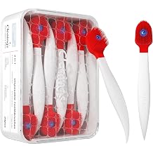 cleaings Mini Brushes-Disposable Toothbrushes with Cleaning Beads Toothpaste and Pick for Work or Travel, 20 Count-Strong Mint FlavorPack of 1