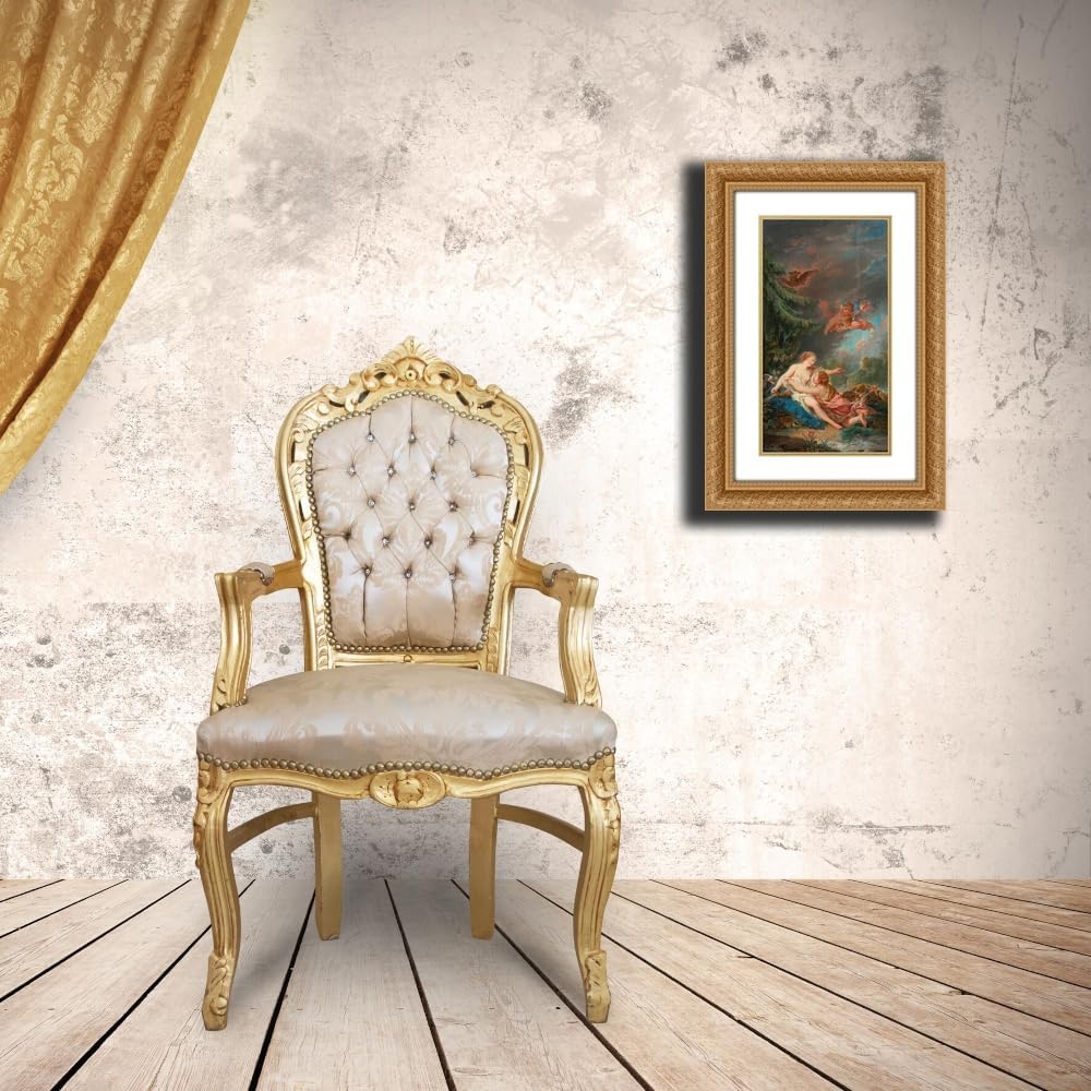 ArtDirect Jupiter And Callisto Custom Framed Art Print Giclee Print or Canvas Options with Various Sizes and Customization by Follower Of François Boucher