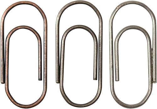 Advantus Tim Holtz Idea-ology - Mini clips de metal, 48 por paquete, 5/8 pulgadas, acabados antiguos, TH92791, ['Níquel antiguo', 'Oro antiguo',