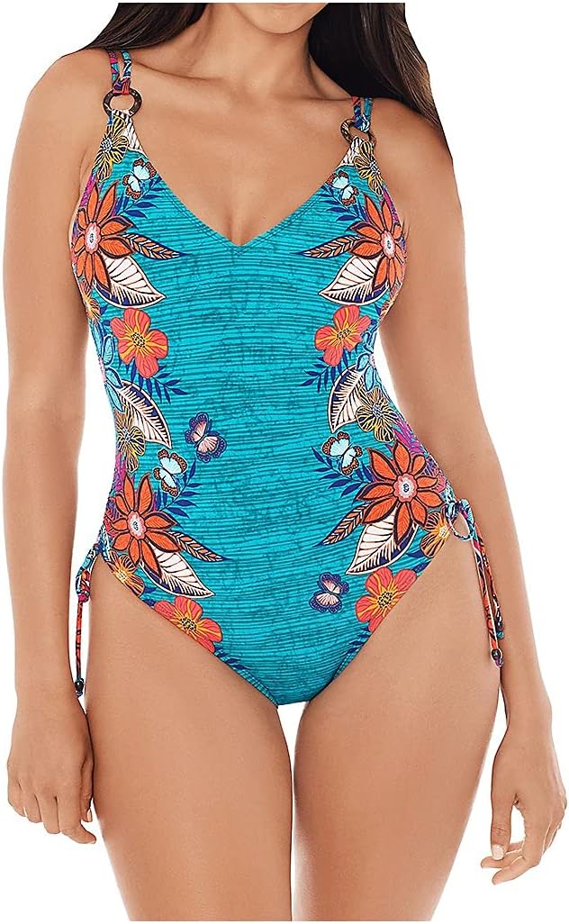 Skinny Dippers Women's Swimwear Shape Shifter V-Neckline Soft Cup Adjustable One Piece Swimsuit