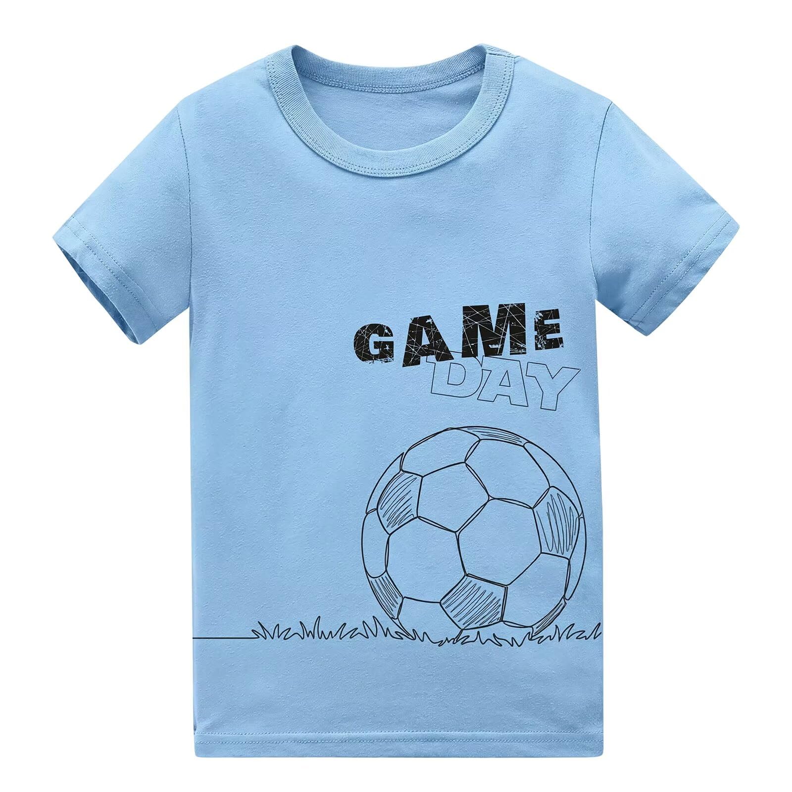 T-shirt per ragazzi confezione da 3 magliette per bambini a maniche corte in cotone top Monster Truck girocollo magliette per ragazzi set casual quotidiano scuola abbigliamento da gioco