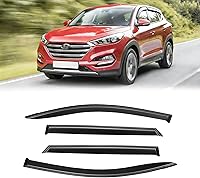 Vista 77 de Visera de ventana para Jeep Cherokee 1984-2001 (Excluye Modelo Limited), Protectores Guards Shields de lluvia de canal exterior, Deflector