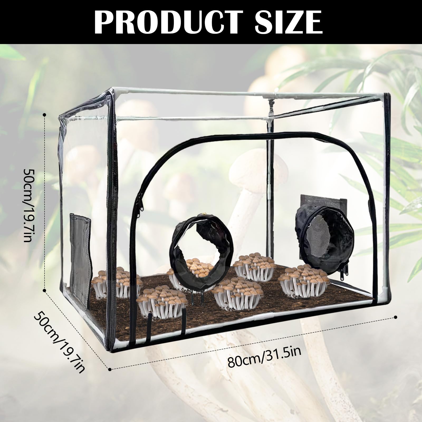 Still Air Box para Hongos, Mushroom Micología Campana Extractora Mushroom Bag Plant Propagation Station Carpa Plegable para Esporas Cultivo Versátil Suministros de Horticultura
