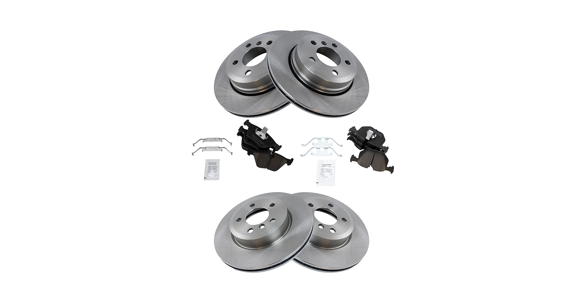 Amazon.com: TRQ Front and Rear Brake Pad & Rotor Kit Brake