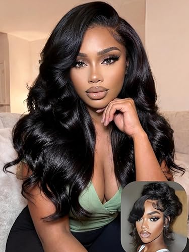 Miniatura 13 de Julia Hair Pre Everything - Pelucas de cabello humano con encaje frontal HD de 13x4, sin pegamento, pre despuntadas, pre cortadas, balayage, con