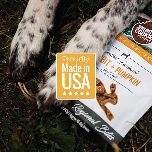 Miniatura 8 de Smart Cookie All Natural Dog Treats - Rabbit & Pumpkin - Training Treats for Dogs & Puppies with Allergies, Sensitive Stomachs - Soft Dog Treats