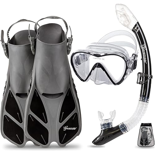 Seavenger Aviator Snorkeling Set with Gear Bag