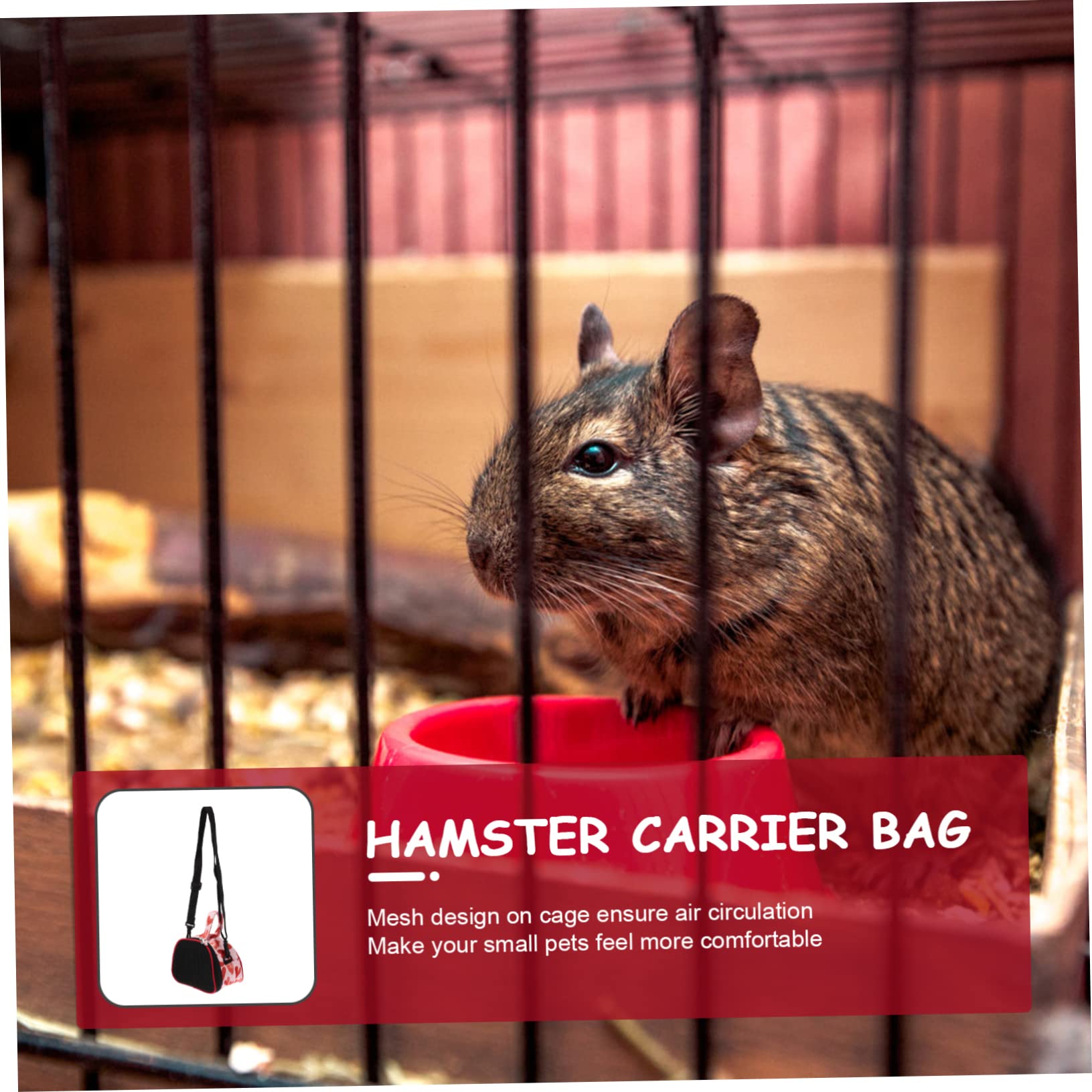 Abaodam Hamster Carrier Bag Small Pet Outgoing Bag Oxford Cloth Travel Pouch Guinea Pig Carrier Material for Outdoor Use