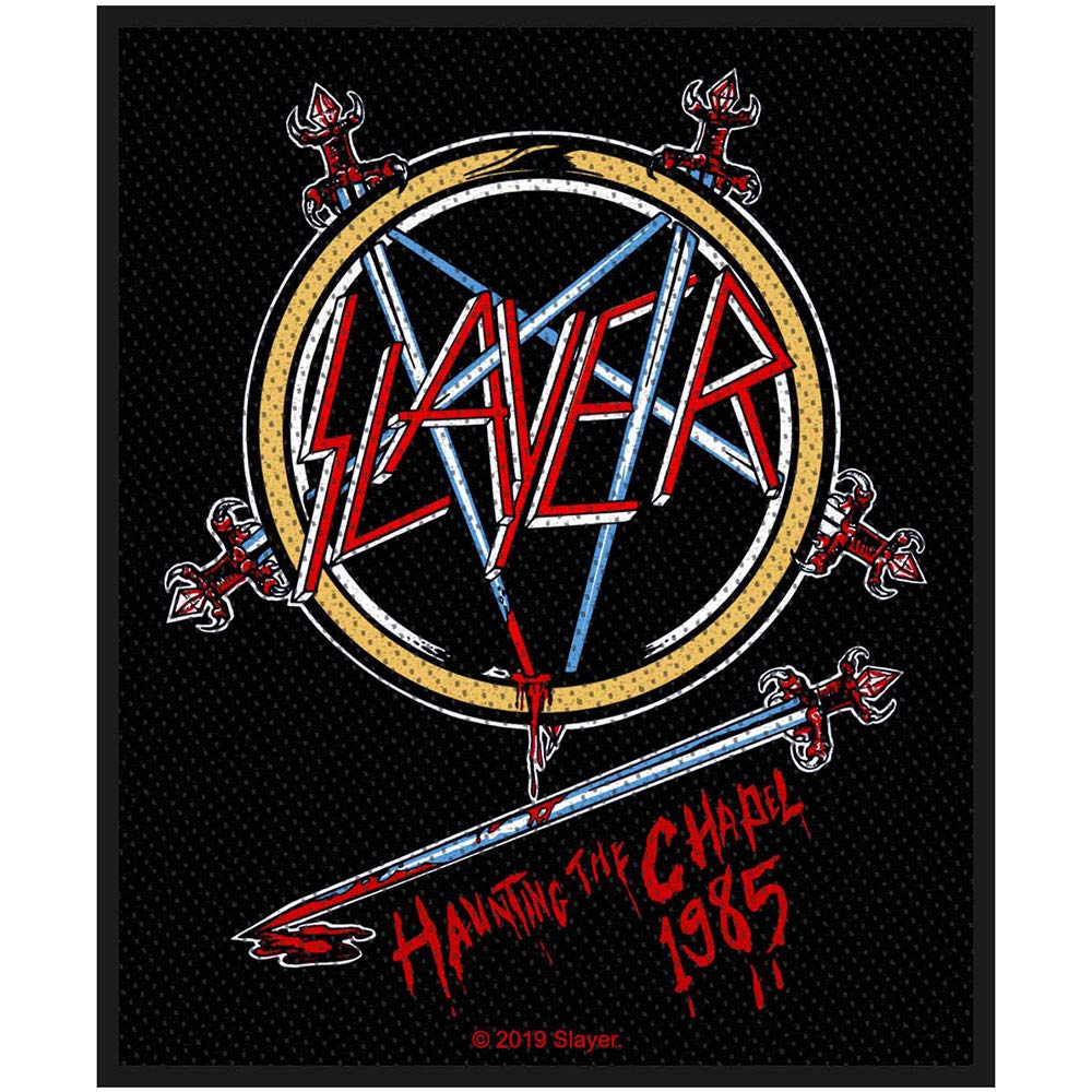 Slayer Haunting The Chapel Patch Black 8x10cm