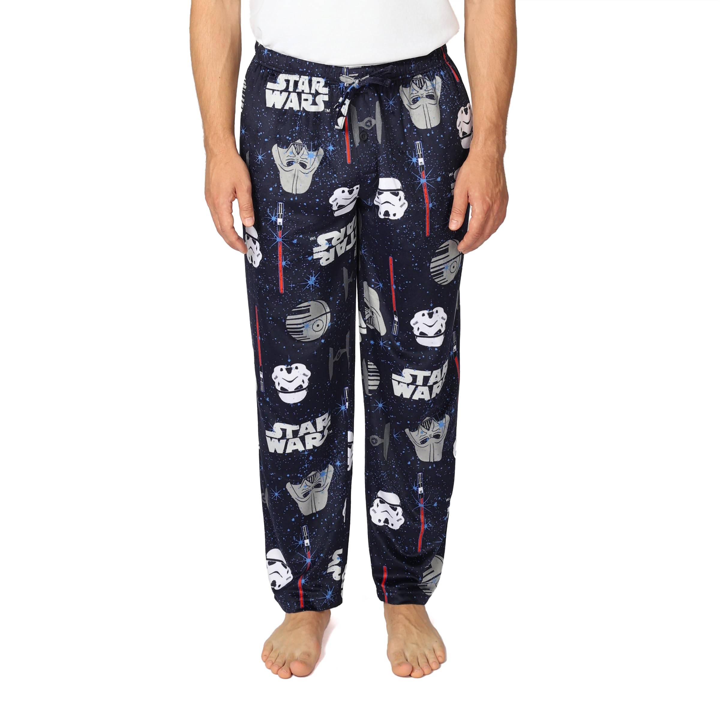Star Wars Men's Galaxy Conquest Pajama Pants, Lounge Bottoms With Drawstring, Ultra-Soft & Comfortable, L