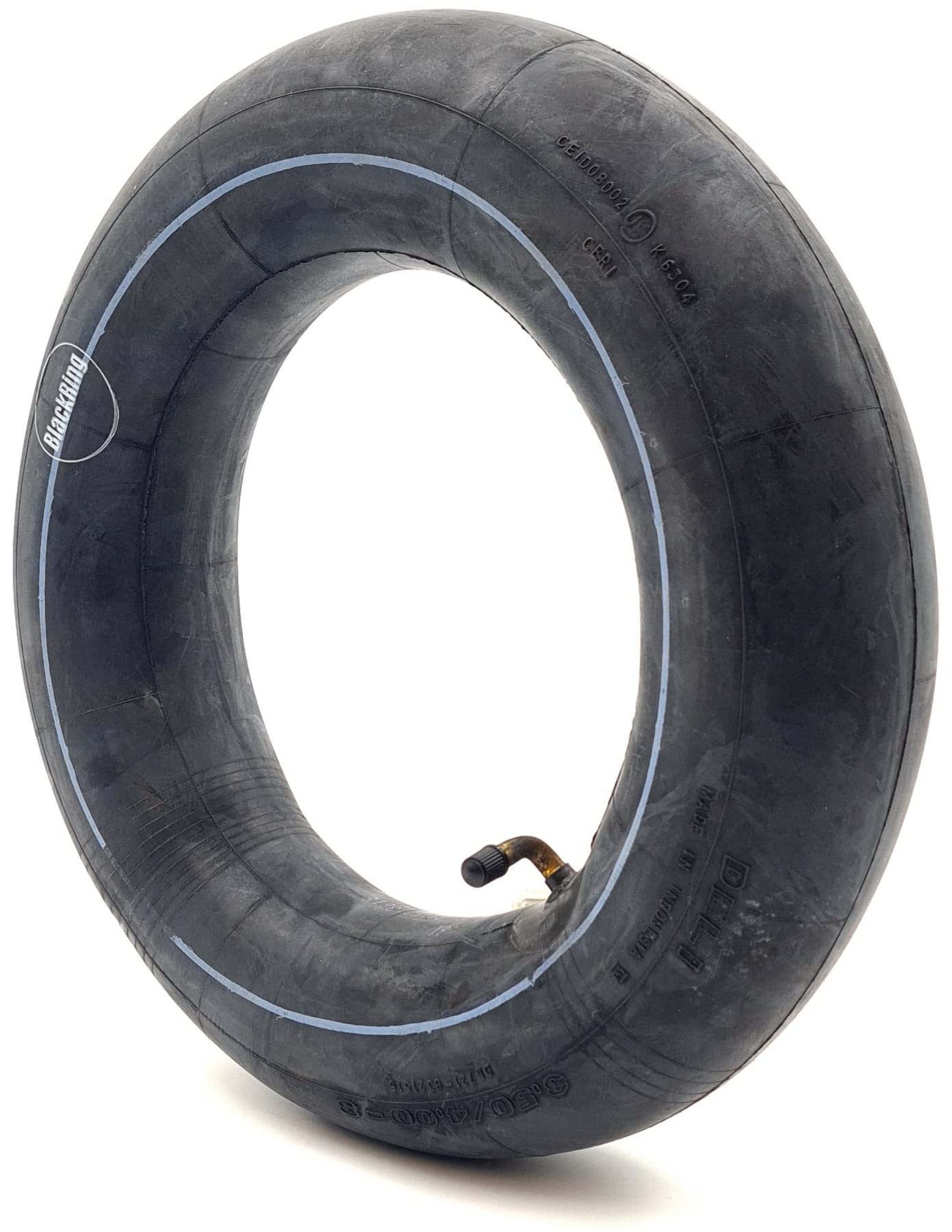 Blackring Black/Grey Ring 3.50/4.00-8 Inner Tube Bent Valve Tr87 Also Fits 3.50-8 And 4.00-8 Wheelbarrow Cart Truck Trolley