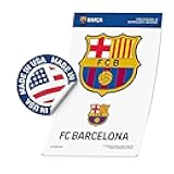 FC Barcelona Barça Sticker Barça Sheet Vinyl Football Soccer Decal Laptop Water Bottle Car Scrapbook Sheet (4 inch Version B)