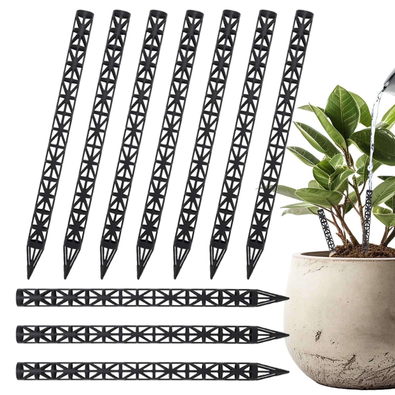 Generico Aireador para raíces de plantas – Punta de cerámica con punta – Tubo de fertilizante y ventilación del suelo – para macetas de interior y exterior, jardín y patio doméstico