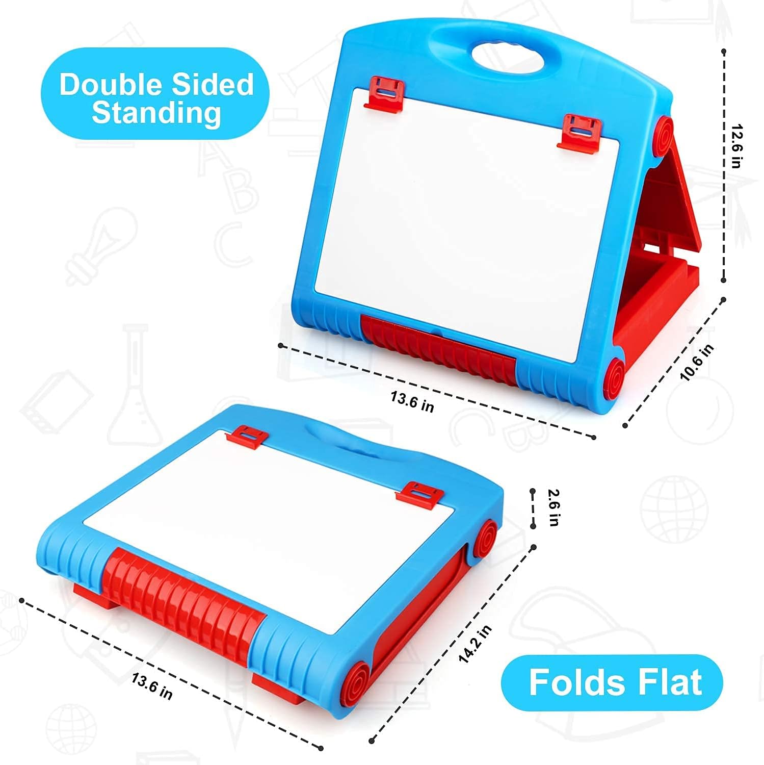 STEAM Life Tabletop Easel for Kids - Art Easel for Toddler - Kids Easel Chalkboard White Board for Kids - Dry Erase Easel for Kids - Portable Desktop Easel and Art Set for Toddlers and Kids 3 4 5 6 7 : Toys & Games