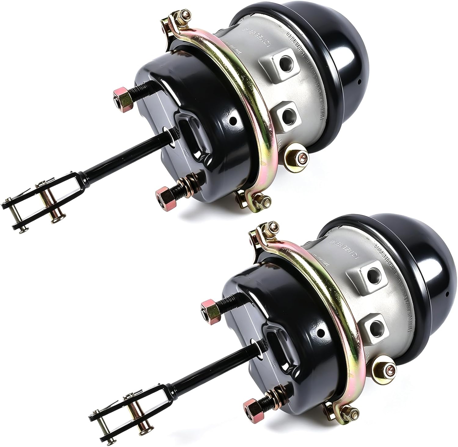 2-Pack Type 30/30 Air Brake Chamber Welded Clevis 3" Long Stroke 3030 Replacement for Haldex GC3030LCW Bendix NT3030ELS-WC Freightliner HDX1373030215 (Replace# TR3030CLS-WC)