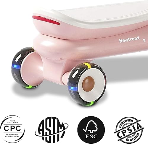 Miniatura 5 de N1 Wiggle - Auto oscilante para niños, juguete de montar con ruedas LED intermitentes, sin baterías, utiliza giro, giro, movimiento de movimiento