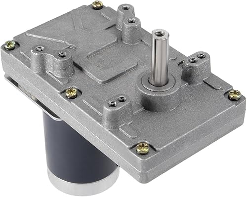 Miniatura 4 de uxcell eje de salida excéntrico de la caja de cambios de la reducción eléctrica del alto esfuerzo de torsión del motor del engranaje de 24V DC 70 RPM