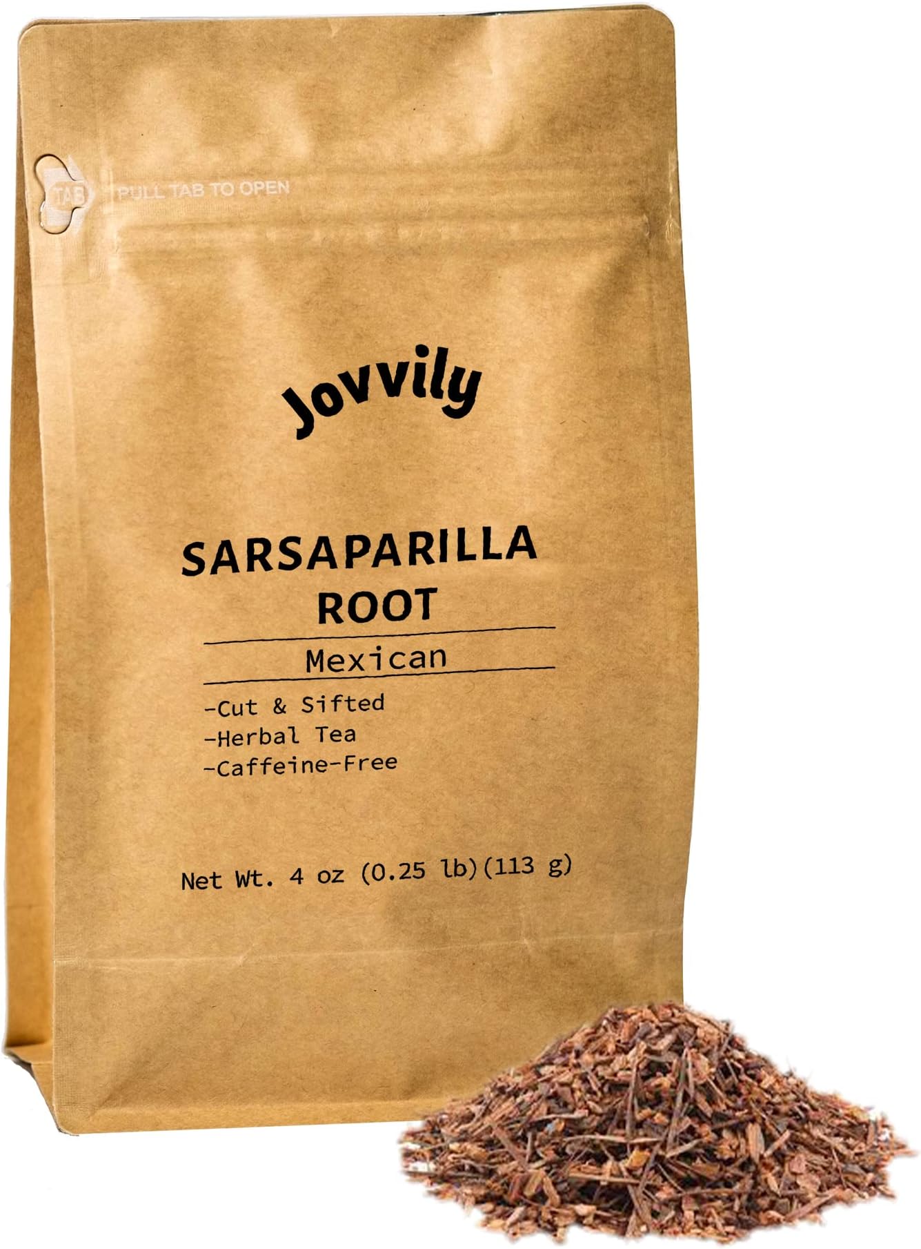 - Jovvily Sarsaparilla Root - 4 oz - Cut & Sifted - Herbal Tea - Flavor Modifier