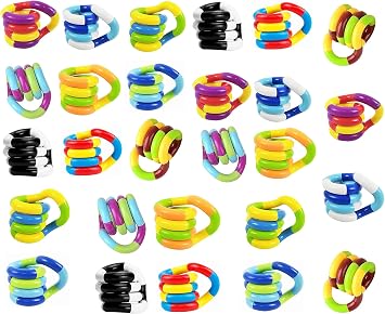 27 Pack Fidget Toys Pack Fidget Twist Toys Kids Easter Basket Stuffers Gifts for Kids Party Favors Autism Autistic Children Adults Stress Relief Sensory Toy ADHD Toys