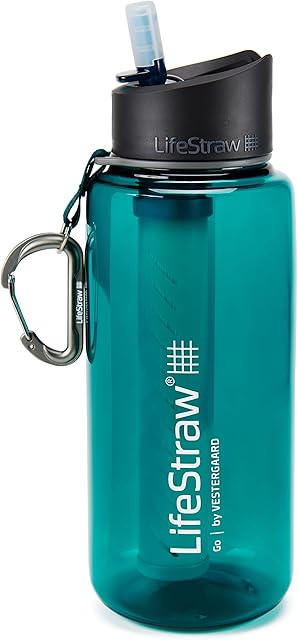 LifeStraw Go 1L Water Bottle with Filter; 1L; Dark Teal