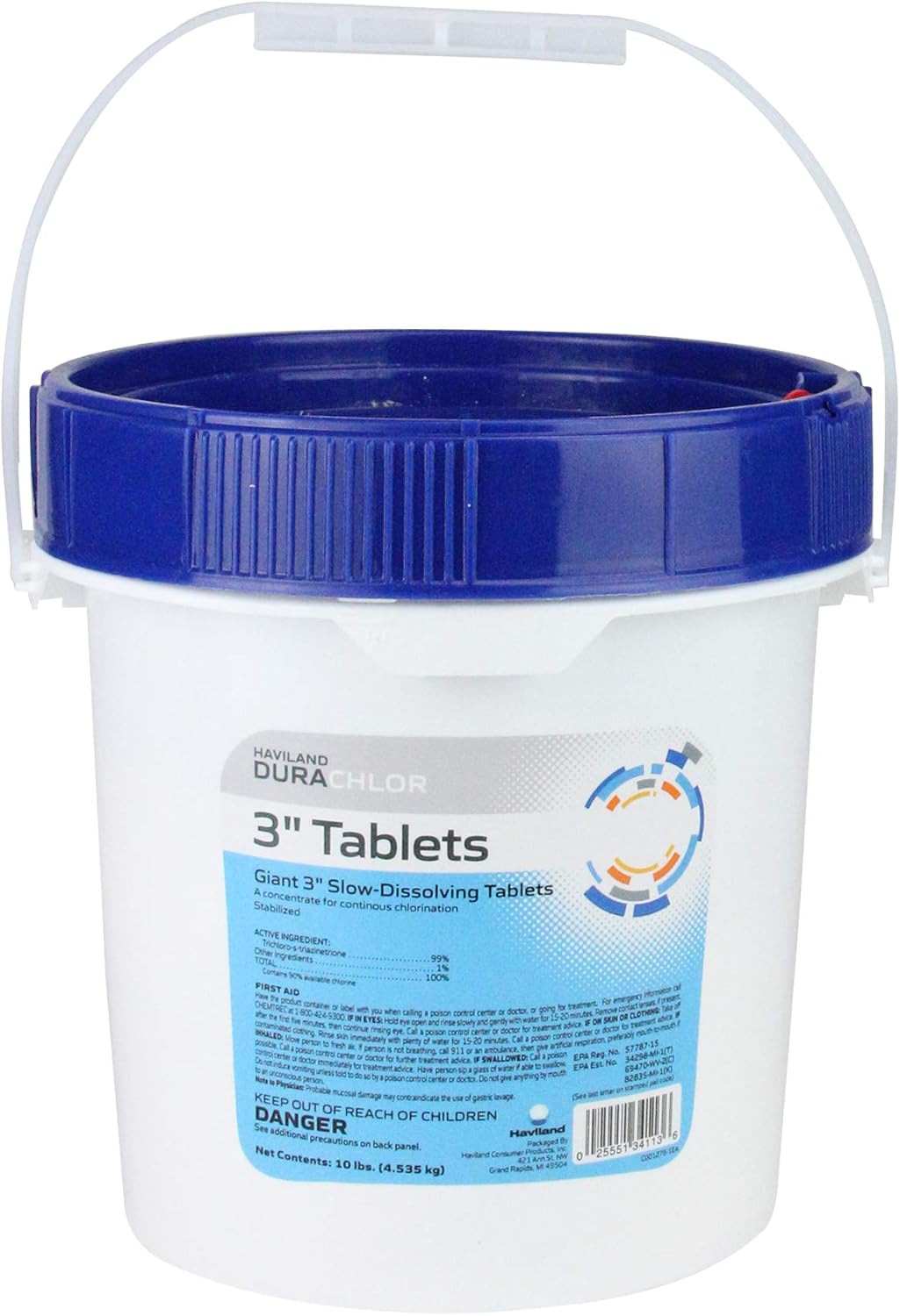 Haviland Durachlor Swimming Pool 3" Chlorine Tablets 10 lbs