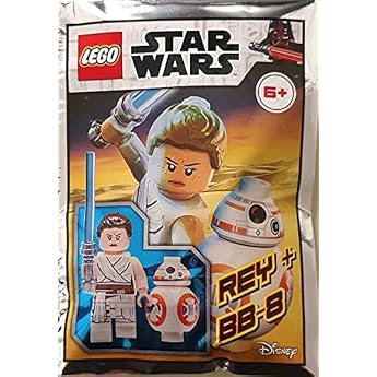 Blue Ocean LEGO Star Wars Rey and BB-8 Mini Figure Foil Pack Set 912173