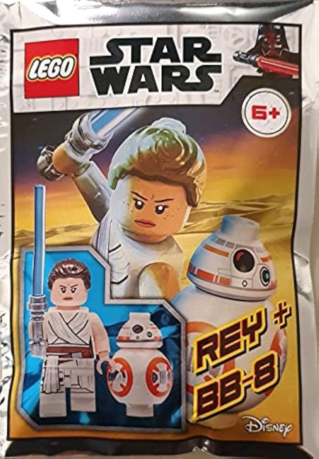 Blue Ocean LEGO Star Wars Rey and BB-8 Minifigure Foil Pack Set 912173