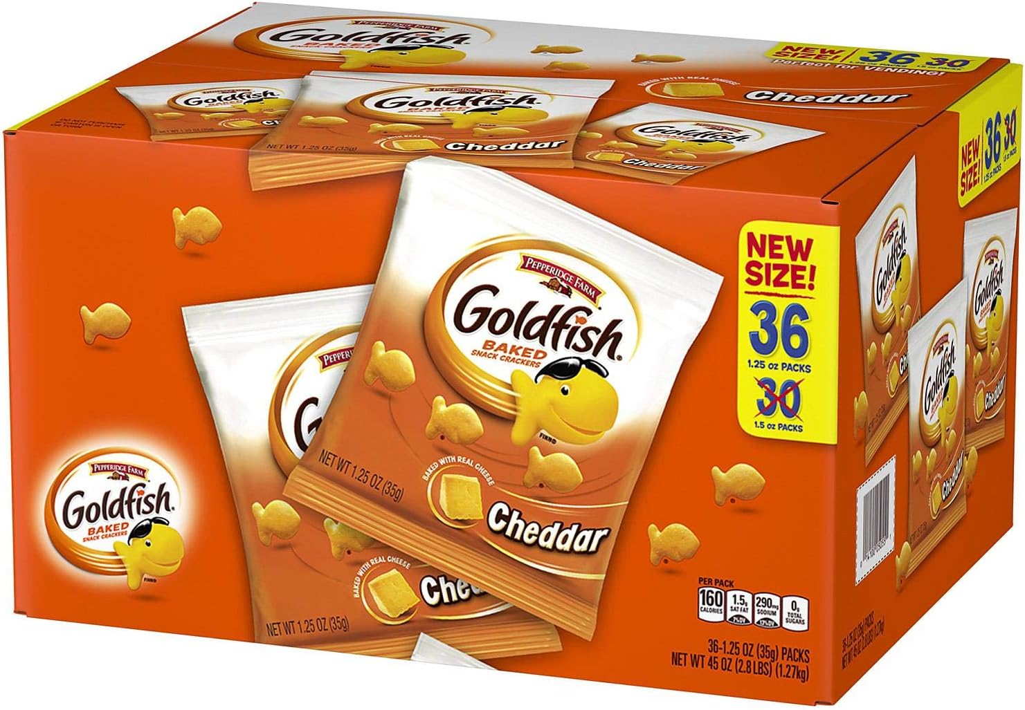Pepperidge Farm fish Baked Snack Crackers 36 Packs (35 Grams Each)