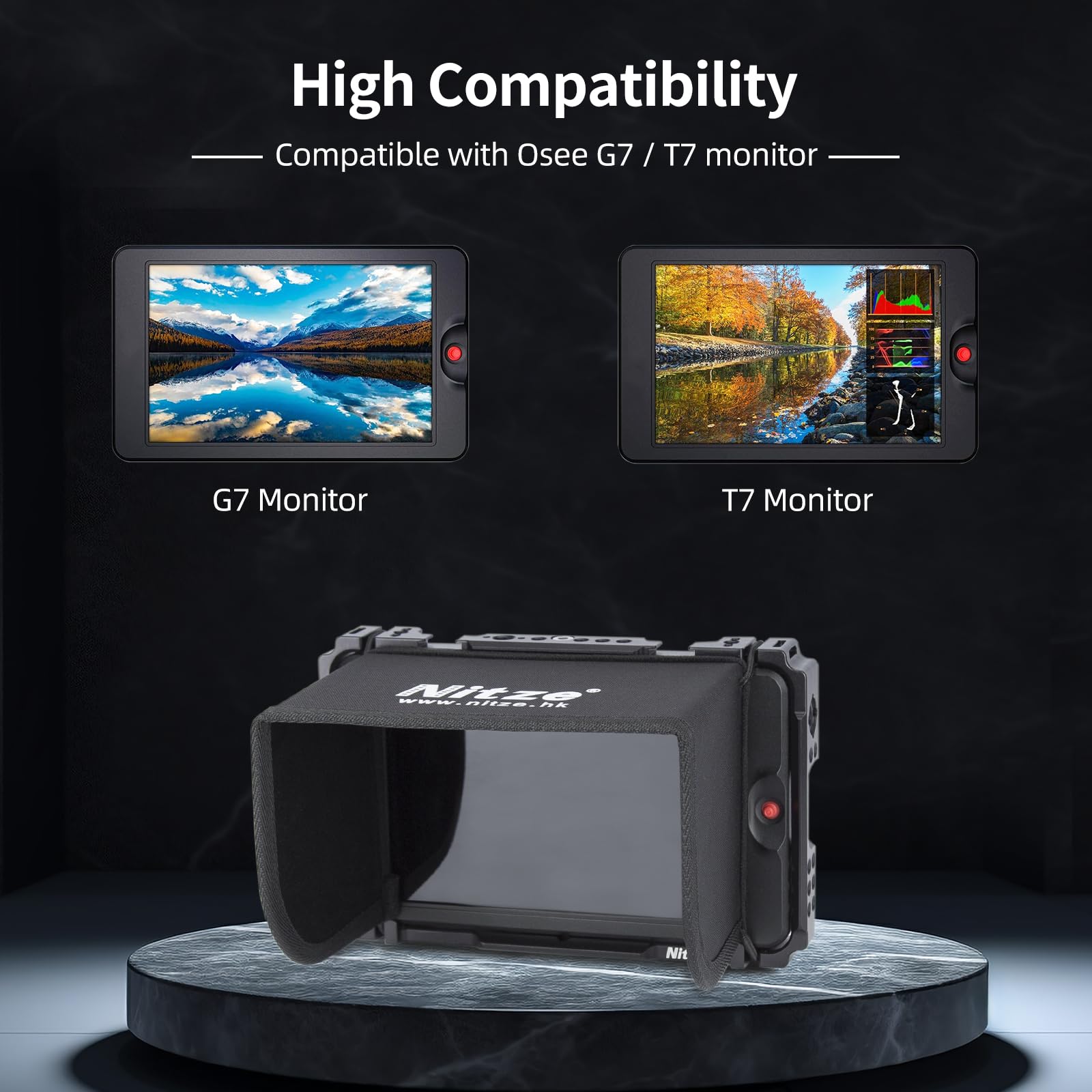 Amazon | Nitze OSEE G7/T7用ケージ サンフードと4辺内蔵NATOレール