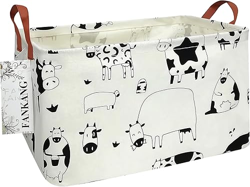 Miniatura 34 de FANKANG - Cestos de almacenamiento, cesta de lavandería plegable de lona para cuarto infantil con revestimiento impermeable de PE, grandes cestas de
