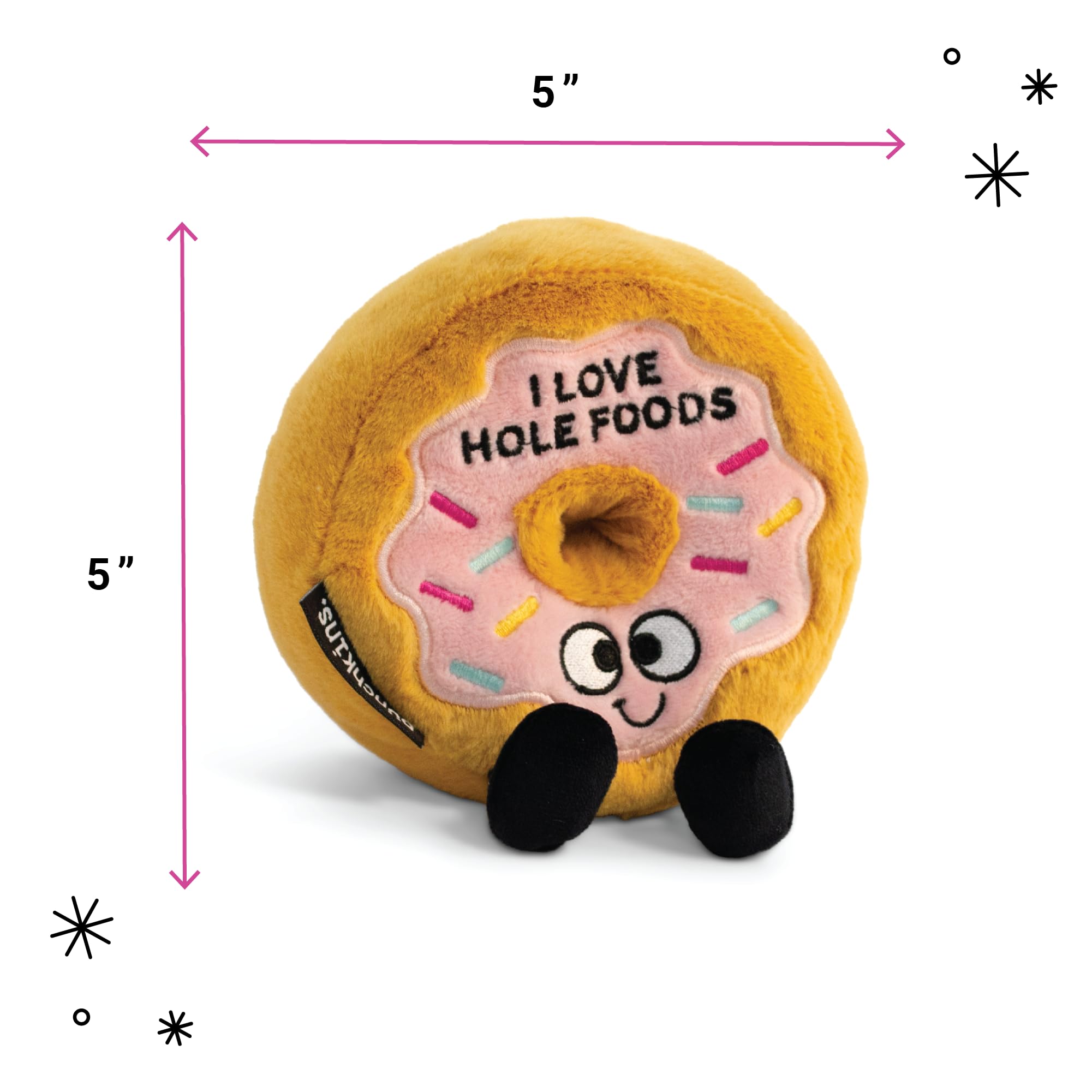 Amazon.co.jp: パンチキンズ ドーナツぬいぐるみ - I Love Hole Foods