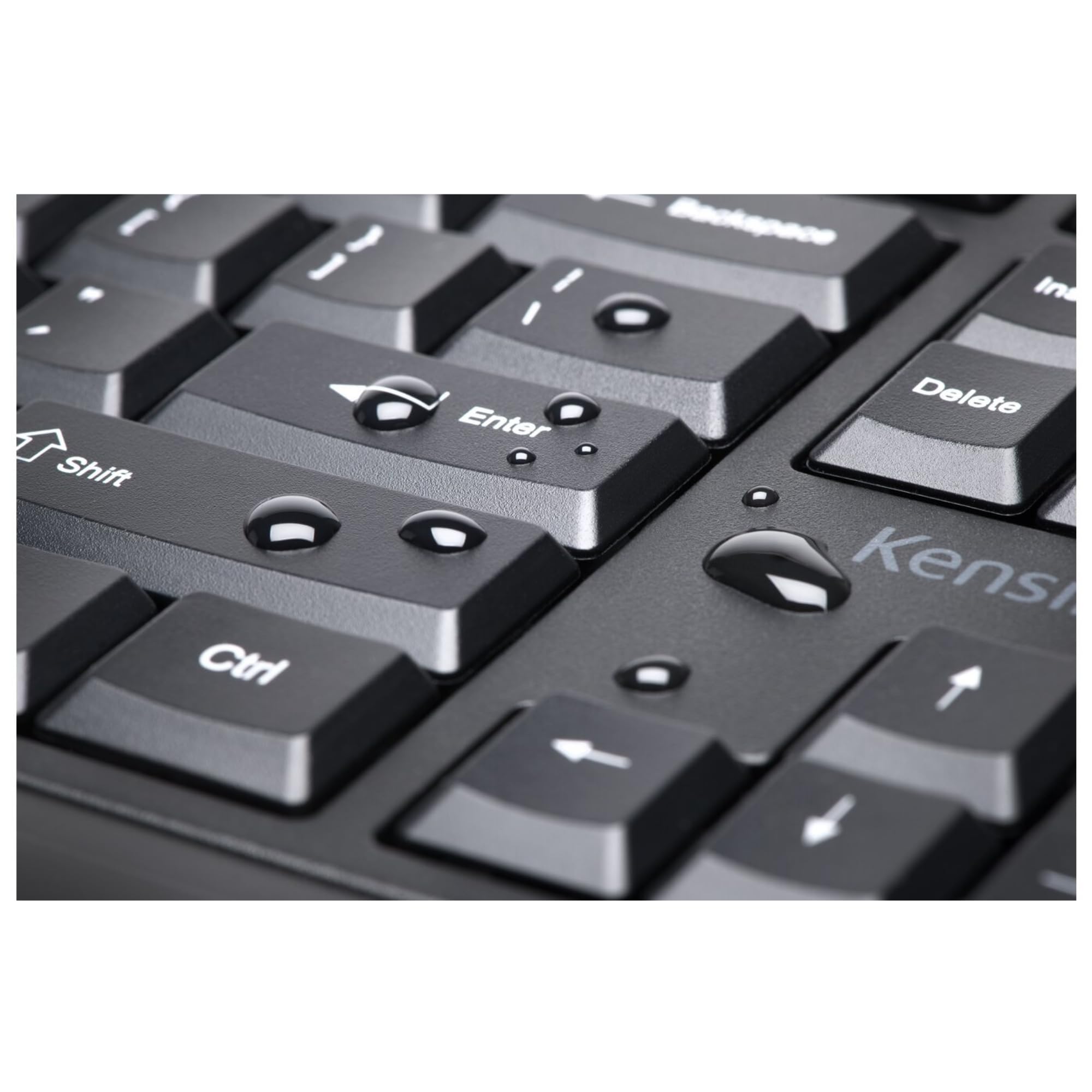 Kensington Tastiera wireless ergonomica ProFit Ergo - Tastiera divisa con layout UK, Doppia funzionalità 2,4 GHz & Bluetooth, Compatibile con Chrome OS, macOS e Windows (K75401UK)