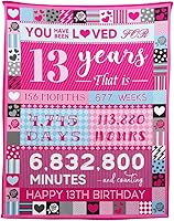 Vista 13 de Pink Love Rose Elements - Manta de cumpleaños para niña de 2 años, 50 x 60 pulgadas, moderna, multiusos, lavable a máquina