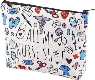 Nurse Makeup Bag Nurse Accessories ER Nurse Gift Nurse Survival Kit ICU Nurse Gift ER Nurse Gift Nurse Appreciation Makeup Bag Nurse Graduation Gift (All My Nurse ca)